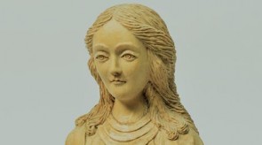 70.  Maloningoji Mergelė Marija. Fragmentas.