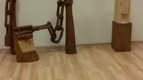 16.  Exhibition in Palanga public library.